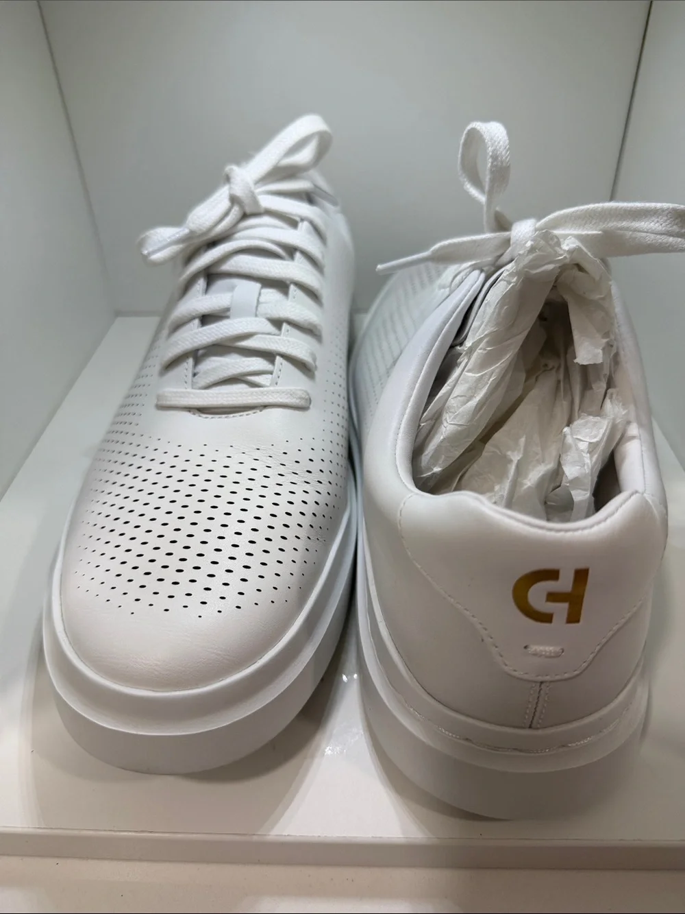 Cole Haan White Perforated Men’s Sneakers